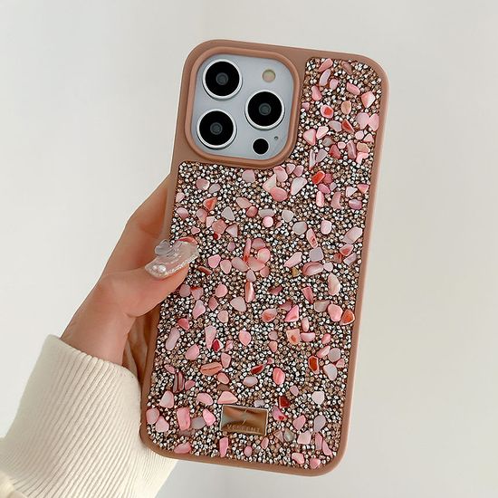 아이폰15 14 13 12 반짝이 스톤 데코덴 젤하드 케이스