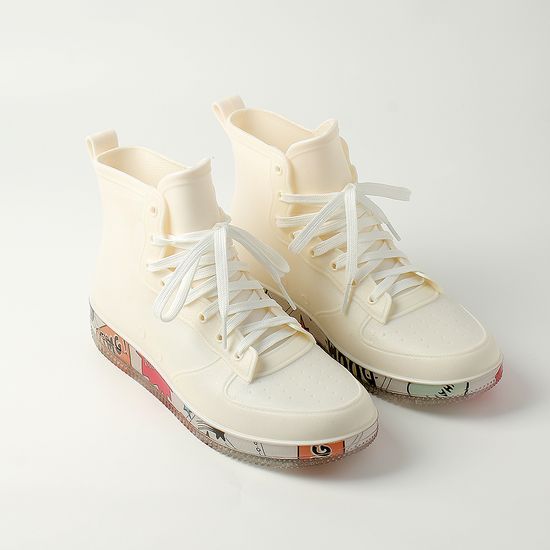 [아일렌]여성용 하이탑 운동화 레인부츠(245mm) (화이