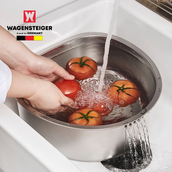 싱크대 스텐 물빠짐 반원형 설거지통 8L + 타공 뚜껑