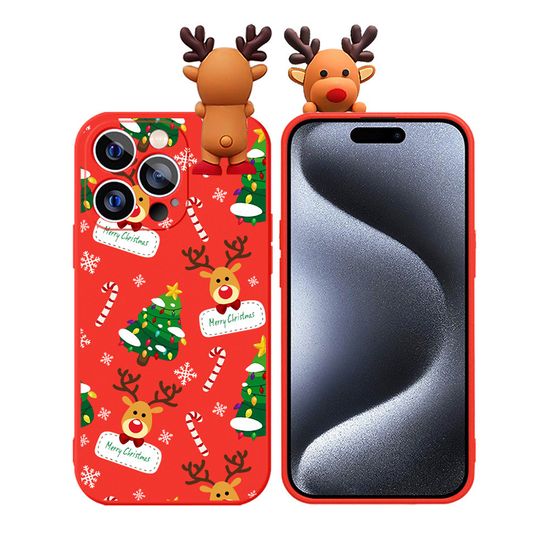 아이폰 루돌프 피규어 크리스마스 캐릭터 젤리 케이스