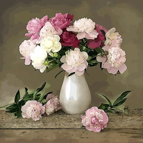 [DIY명화]Q3085 꽃정물화 size50*40cm