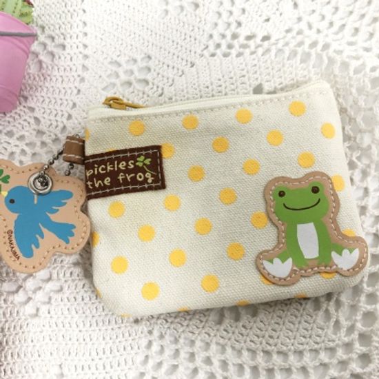 피클스 개구리 도트 카드지갑 2color