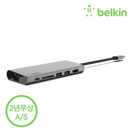 벨킨 F4U092bt USB C타입 멀티 허브 도킹스테이션