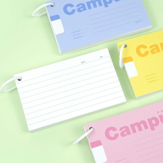 핑크풋 파스텔캠퍼스메모카드