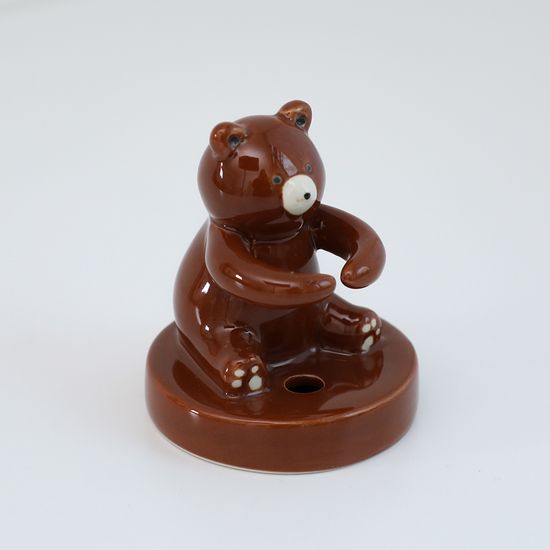 세라믹 곰돌이 펜홀더 칫솔꽂이