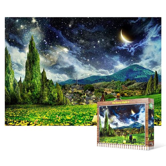 1000피스 직소퍼즐 - 반 고흐 별이 빛나는 밤(W2661FB)