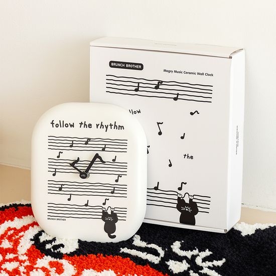 Brunch Brother 도자기 벽시계