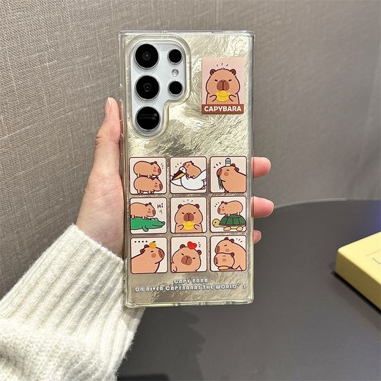 갤럭시 s25 s24 s23 커플 동물 캐릭터 자개 폰 케이스