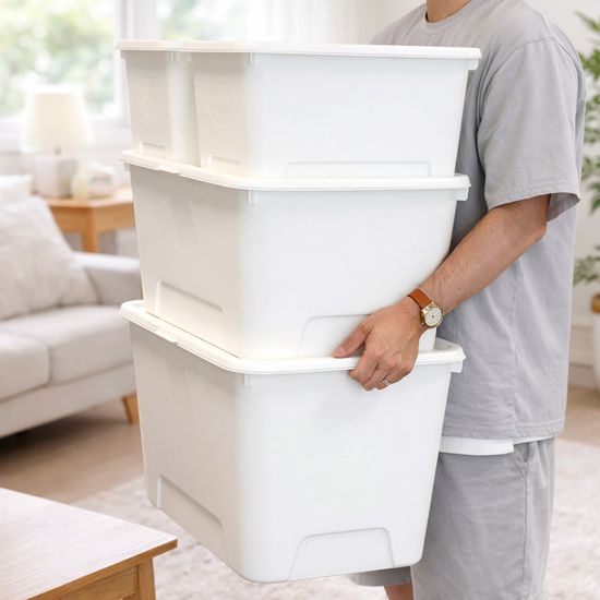 탑백 대형 리빙박스 24L 52L 72L 2P 대용량 옷정리함