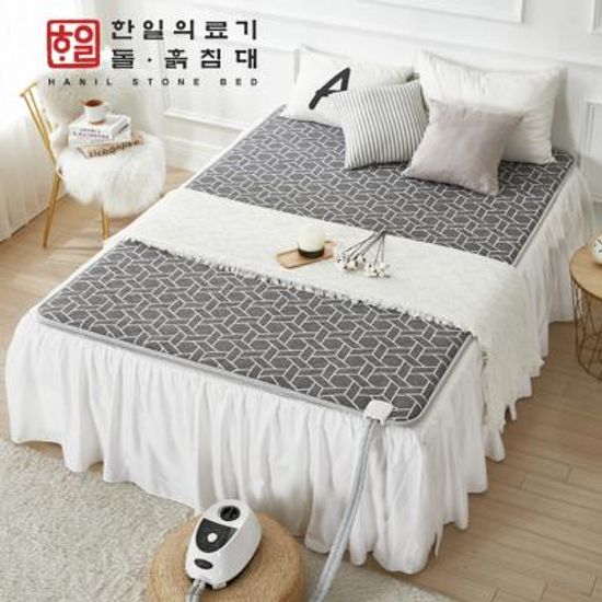 한일의료기 돌흙침대 허니그레이 온수매트 더블