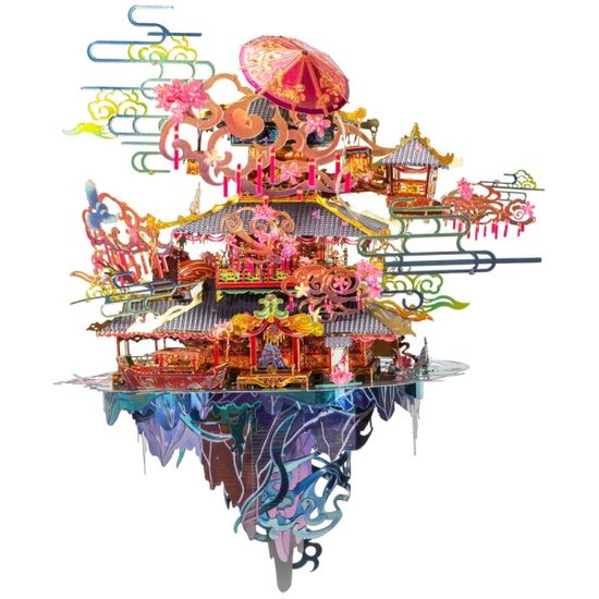 3D메탈퍼즐 월하신선의 집 모형 만들기