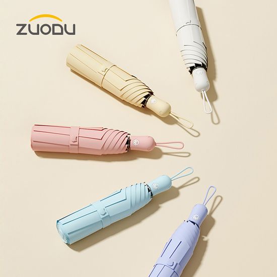 ZUODU 캣치유 3단 자동 암막 양우산