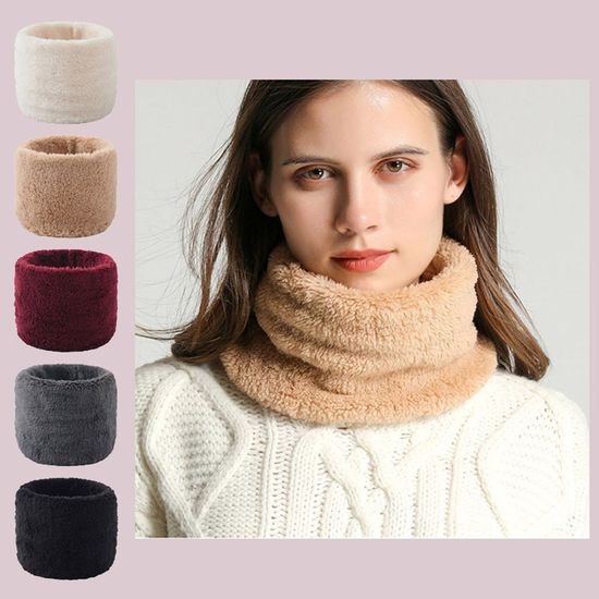 따뜻한 남녀공용 퓨어 퍼 넥워머(WFJJ63Z)