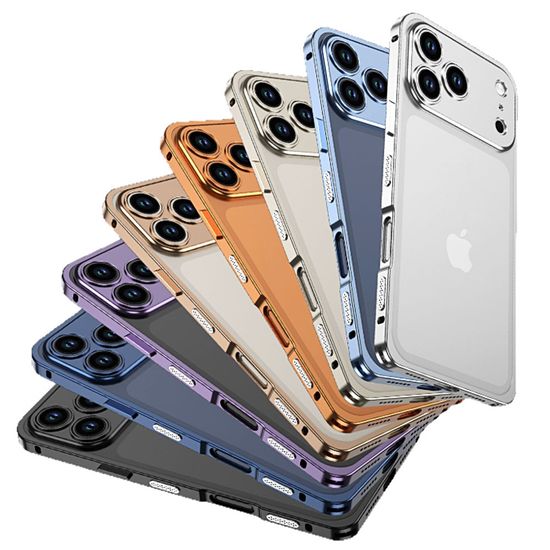 아이폰 16 15 14 13 프로 맥스 메탈 슬림 범퍼 케이스