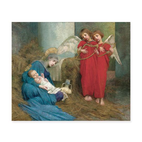 마리안 스톡스 - 아기 예수를 기쁘게 맞이하는 천사들