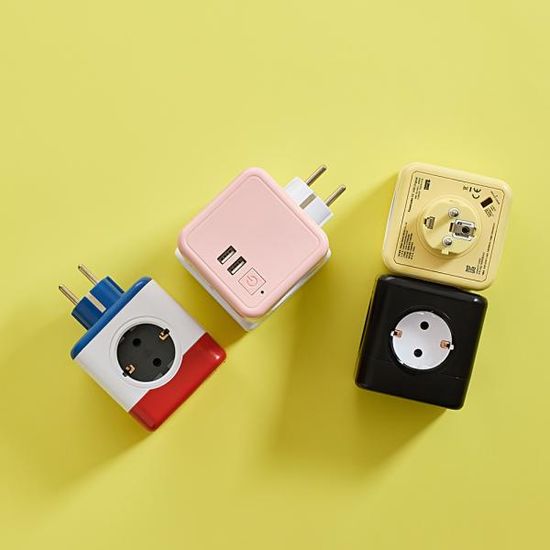 파워큐브 V2 4구 USB 오리지널 컬러 디자인 멀티탭