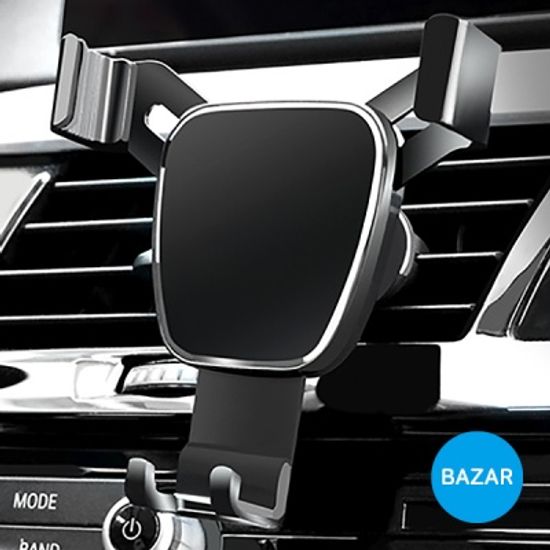 BAZAR 차량용 중력고정식 알루미늄 핸드폰 거치대