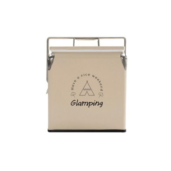 Glamping 감성 캠핑 휴대용 아이스박스 13L