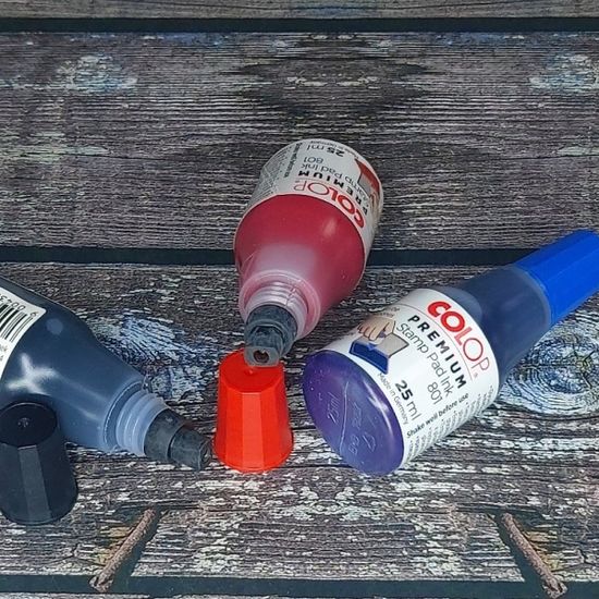 컬럽 넘버링,자동 스탬프패드 리필 잉크 PREMIUM 801