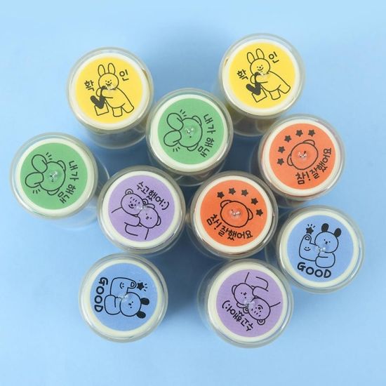 핑크풋 꼬망데일리스탬프