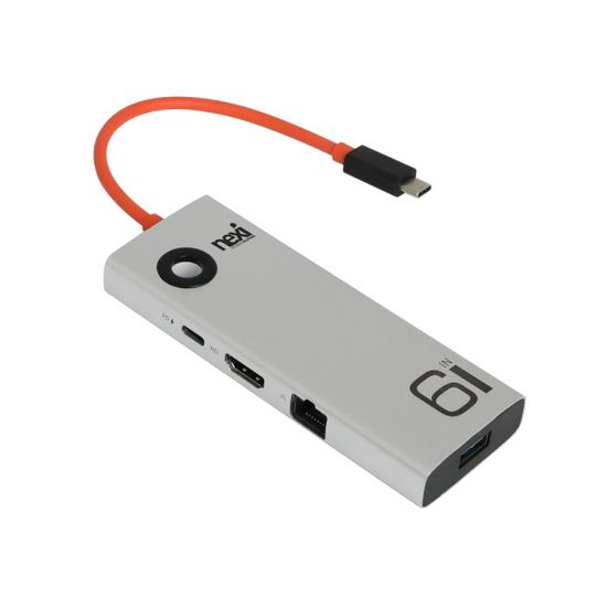 (NEXI) 넥시 6 in 1 USB Type-C 멀티 허브 (NX1380)