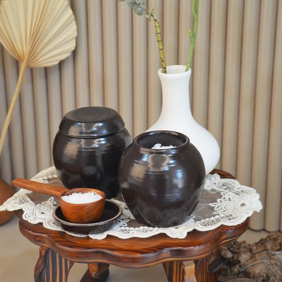 옹기종기 긴미니항아리 (뚜껑포함 1SET) 1+1