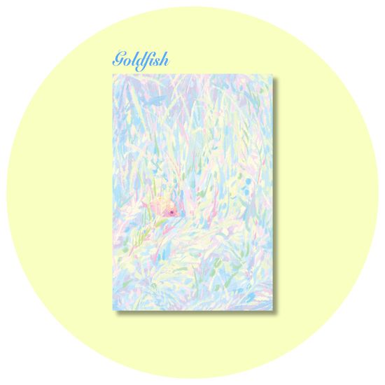 주프레션 일러스트 엽서 골드피쉬