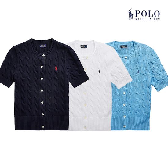 [폴로랄프로렌] 여성 반팔 가디건 3종 택1