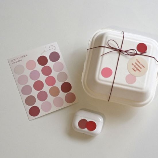 via archive colour 도트스티커 3장모음