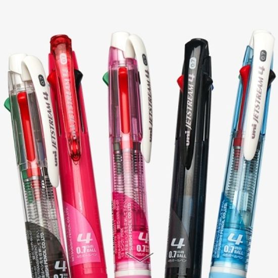 0.7mm 4색 유성볼펜-미쓰비시 유니 제트스트림 멀티펜 4C SXE4-500-07