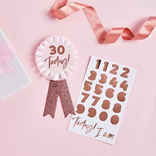 Pink Custom Ribbon Badge 핑크커스텀리본뱃지