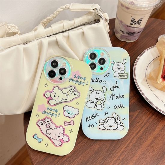 아이폰 14 13 12 동물 홀로그램 카메라 보호 케이스