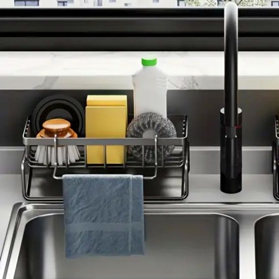 싱크대 물빠짐 스텐 세제 수세미 받침대 행주 거치대