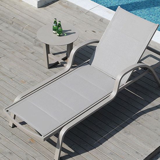 야외 리조트 수영장 접이식 선베드 리클라이너 체어