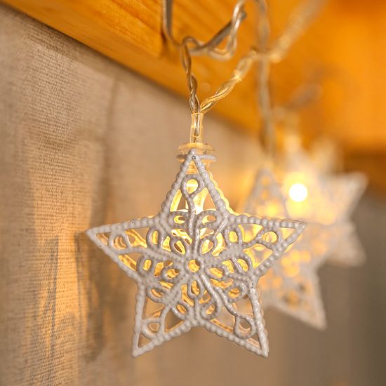 [도토로]20구 LED 화이트별 장식전구(웜색) (3.3M) (