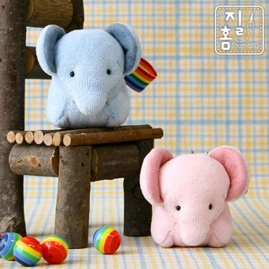 [DIY]당나귀귀 코끼리 커플핸드폰줄 만들기