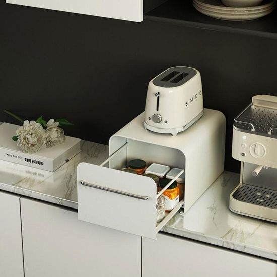 깔끔한주방 다용도 식기 컵 조미료 슬라이드보관함