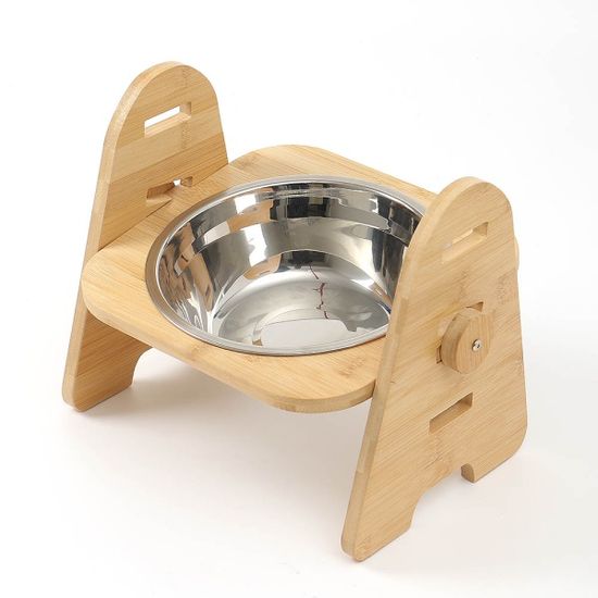 반려동물 높이조절 스텐 식기(1구) 중대형견식기