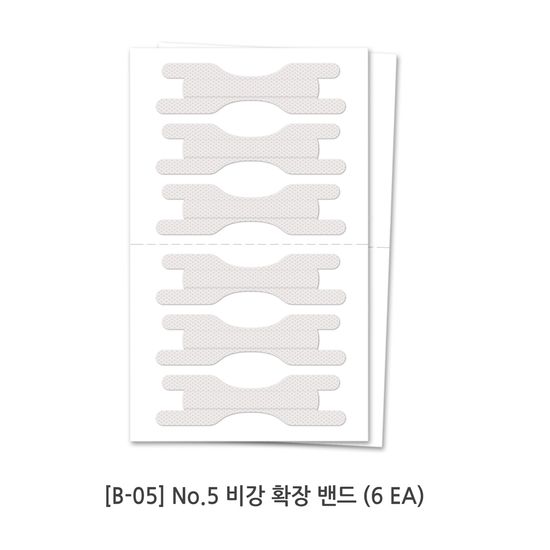 비강확장기 패치(6매) 투명 코호흡 코골이 코 밴드