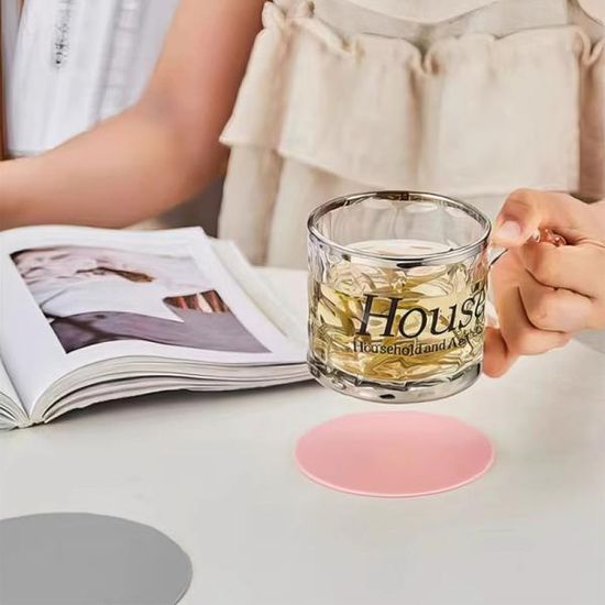실리콘 원형 컵받침 1+1세트 방수 커피 컵받침 F938-O