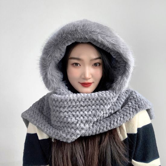 코지데잇 후드 머플러 후드목도리 겨울목도리