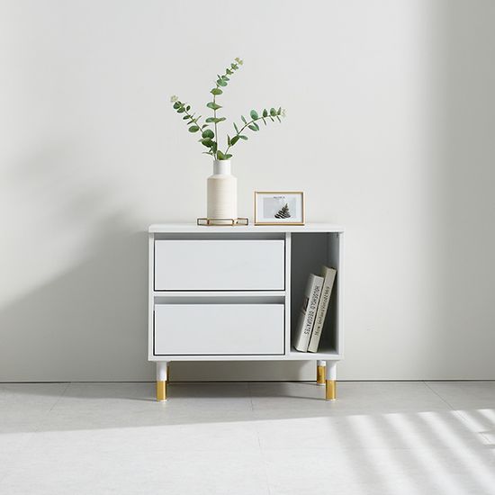 2단서랍장 책장 거실장 협탁 60cm P0000RIA