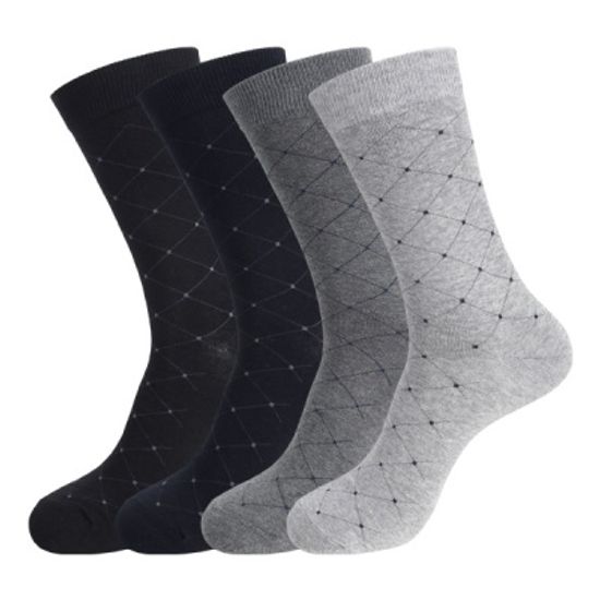 [쿠비카]신사 정장 그물패턴 패턴 남성 장목양말 L425