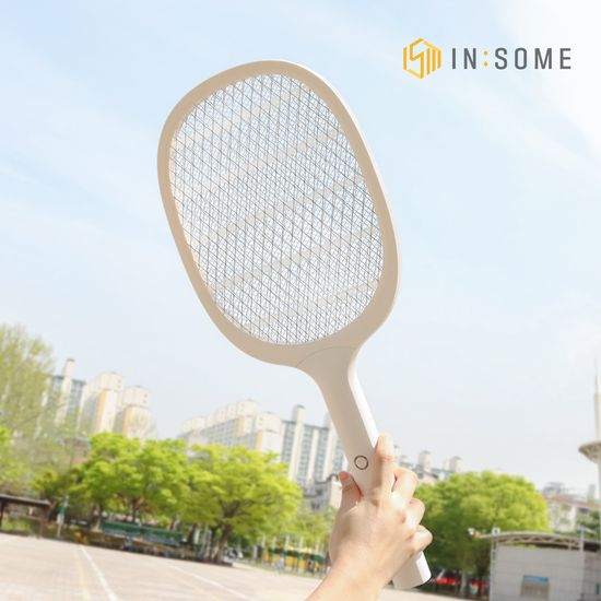인썸 충전식 전기모기채 해충파리채 IMD-400