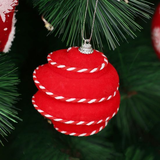 [도토로]핫레드 패브릭 장식볼 3p세트(8cm) (볼록큐티