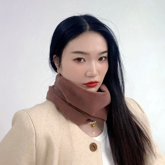 [아일렌] 플리스 넥워머(브라운)