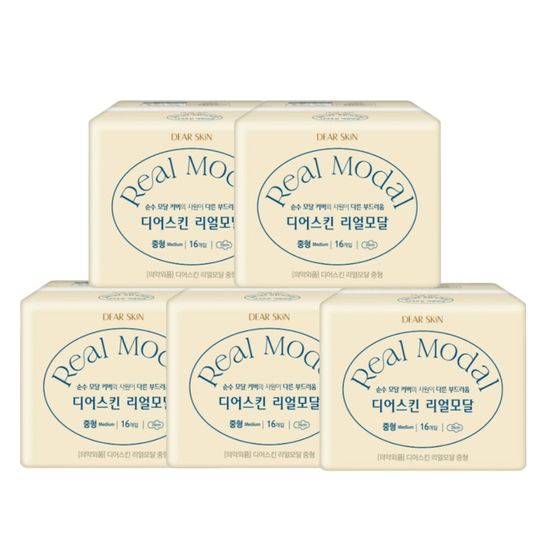 디어스킨 리얼모달 중형(16P) x 5팩