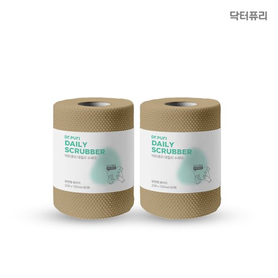 닥터퓨리 일회용수세미 소형 60매x4입 (색상선택)
