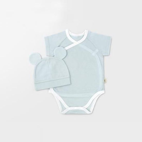 [메르베] 코튼 메쉬 슈트+모자 set_베이비블루