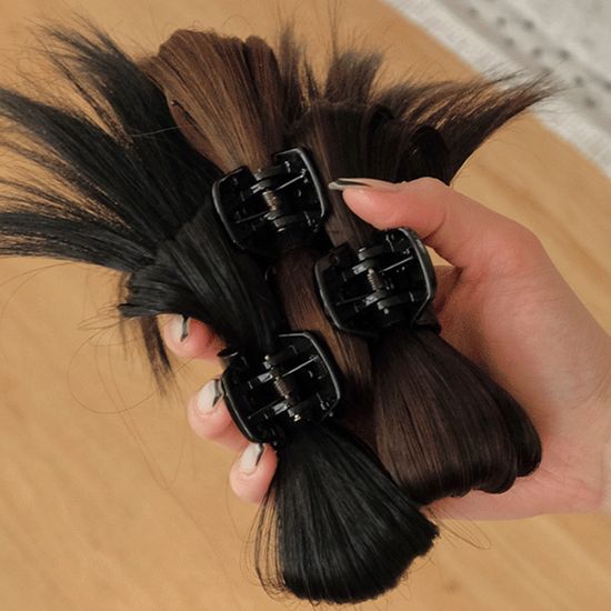 가시머리 까치번 반묶음 집게핀 3color